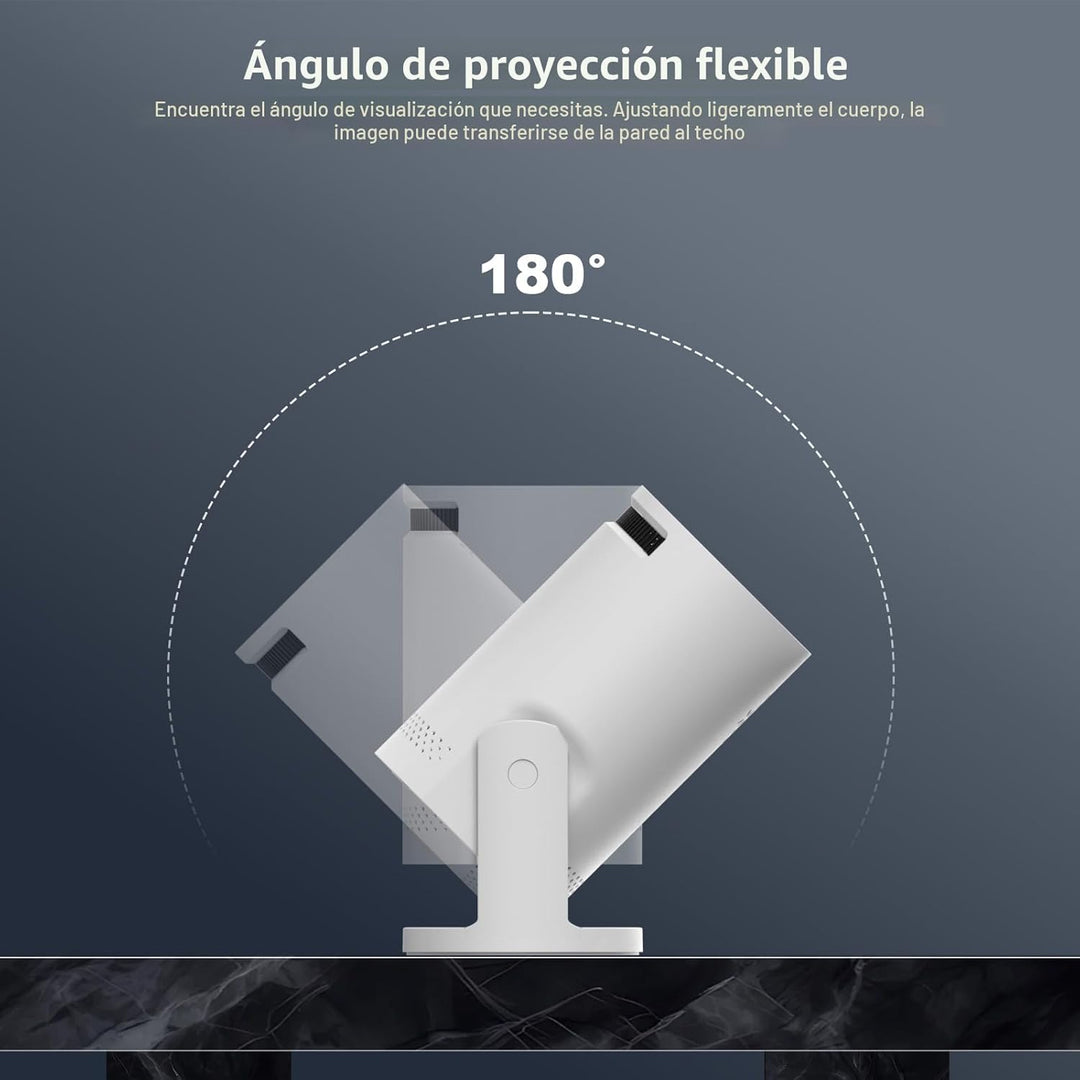 Mini proyector inalámbrico con WIFI 6 y Bluetooth, soporte 4K 1080P...