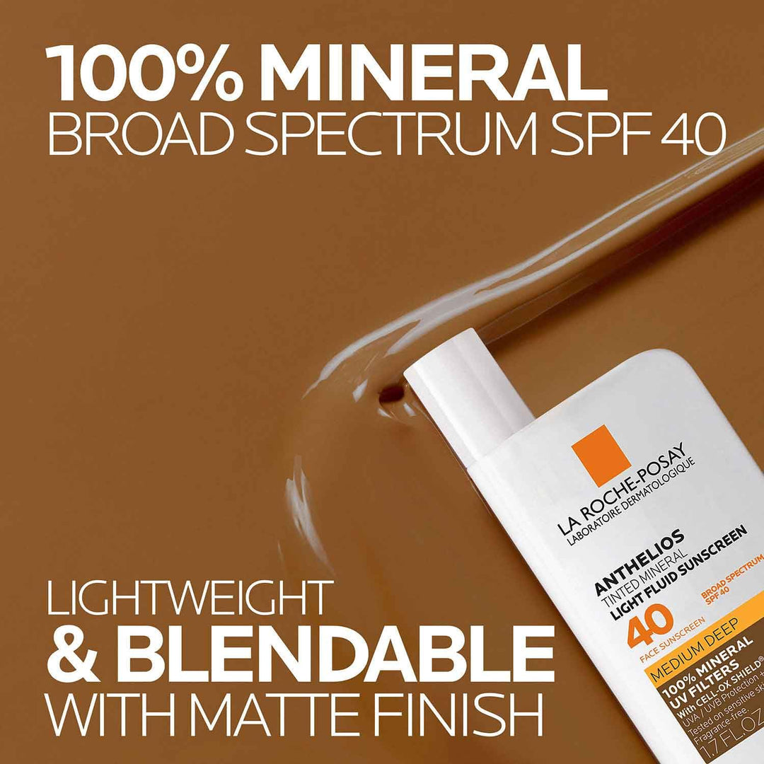 La Roche-Posay Anthelios Sunscreen SPF 40, Ultra-Light Fluid Broad...