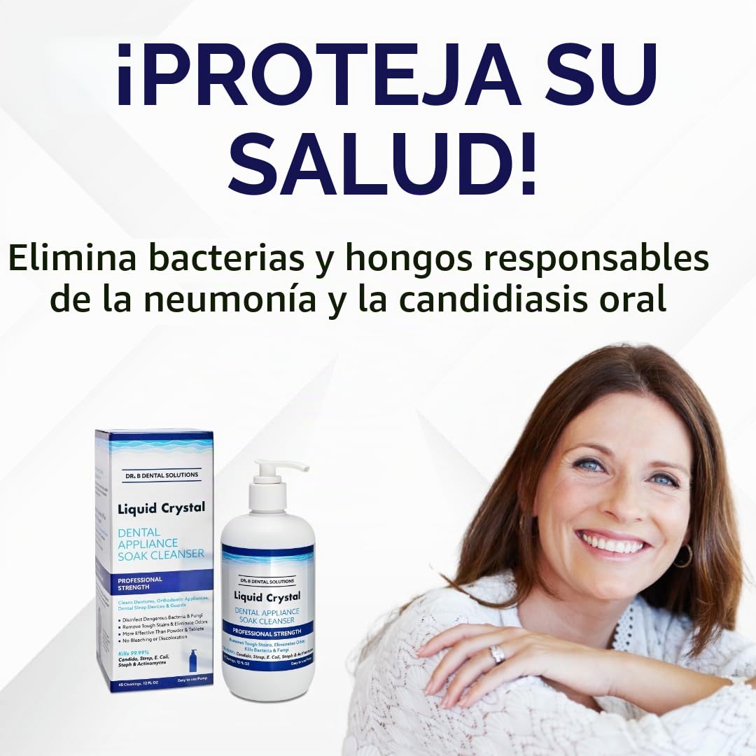 Dr. B Dental Solutions Liquid Crystal Soak Cleanser - Fórmula de li...