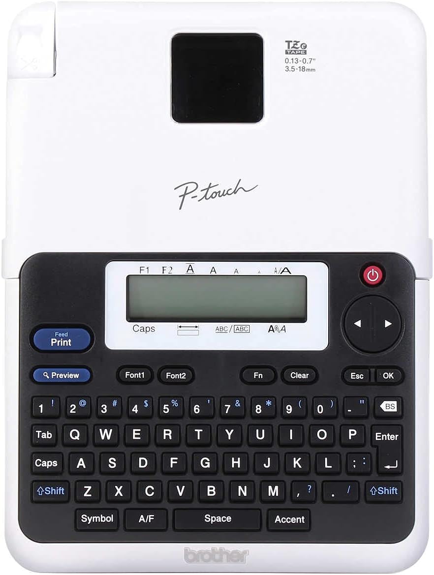 Brother P-Time - Etiquetadora monocromática PT-2040C con dos cintas adicionales (TZe-131, TZe-231)