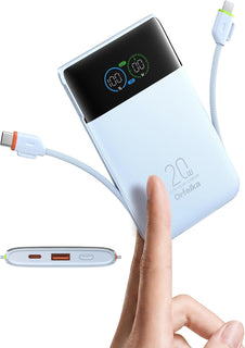 Orfeika Banco de energía ultra delgado de 10000 mAh, cargador portá...