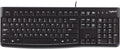K120 teclado ergonómico de escritorio con cable USB negro
