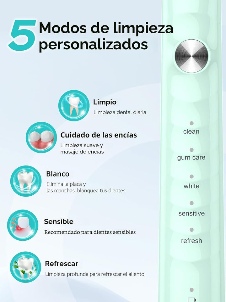 Cepillo de dientes eléctrico sónico COSLUS C40 para adultos, 47000V...