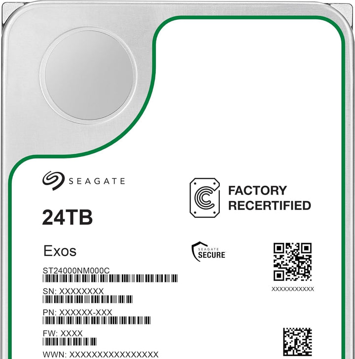 Seagate Exos X24 24TB Unidad de Disco Duro Empresarial HDD SATA 6Gb...