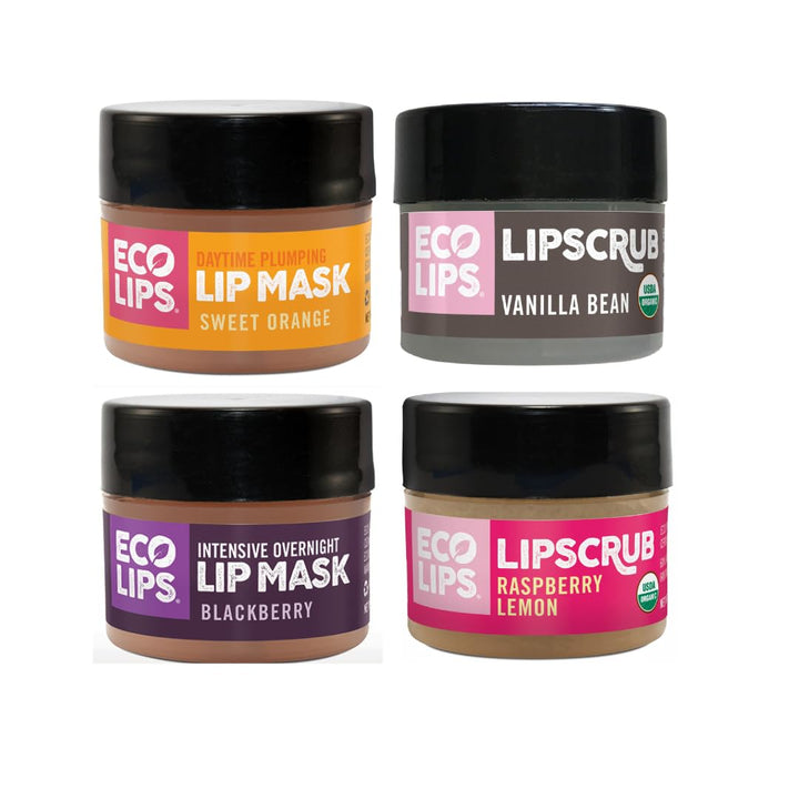 Eco Lips Exfoliante de labios orgánico de azúcar, máscara de labios...