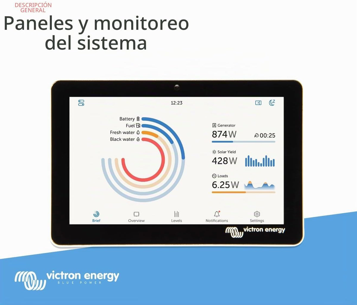 Pantalla de visualización Victron Energy GX Touch 50 - Pantalla tác...