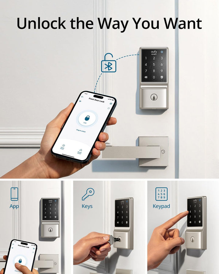 eufy Security Smart Lock C210, cerradura de puerta de entrada sin l...