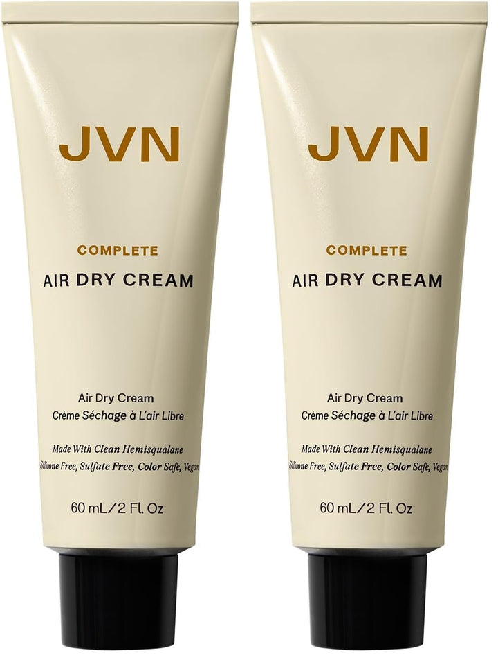 JVN No Heat Complete Air Dry Cream, 2 onzas líquidas, tamaño de via...