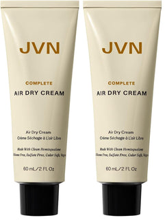 JVN No Heat Complete Air Dry Cream, 2 onzas líquidas, tamaño de via...
