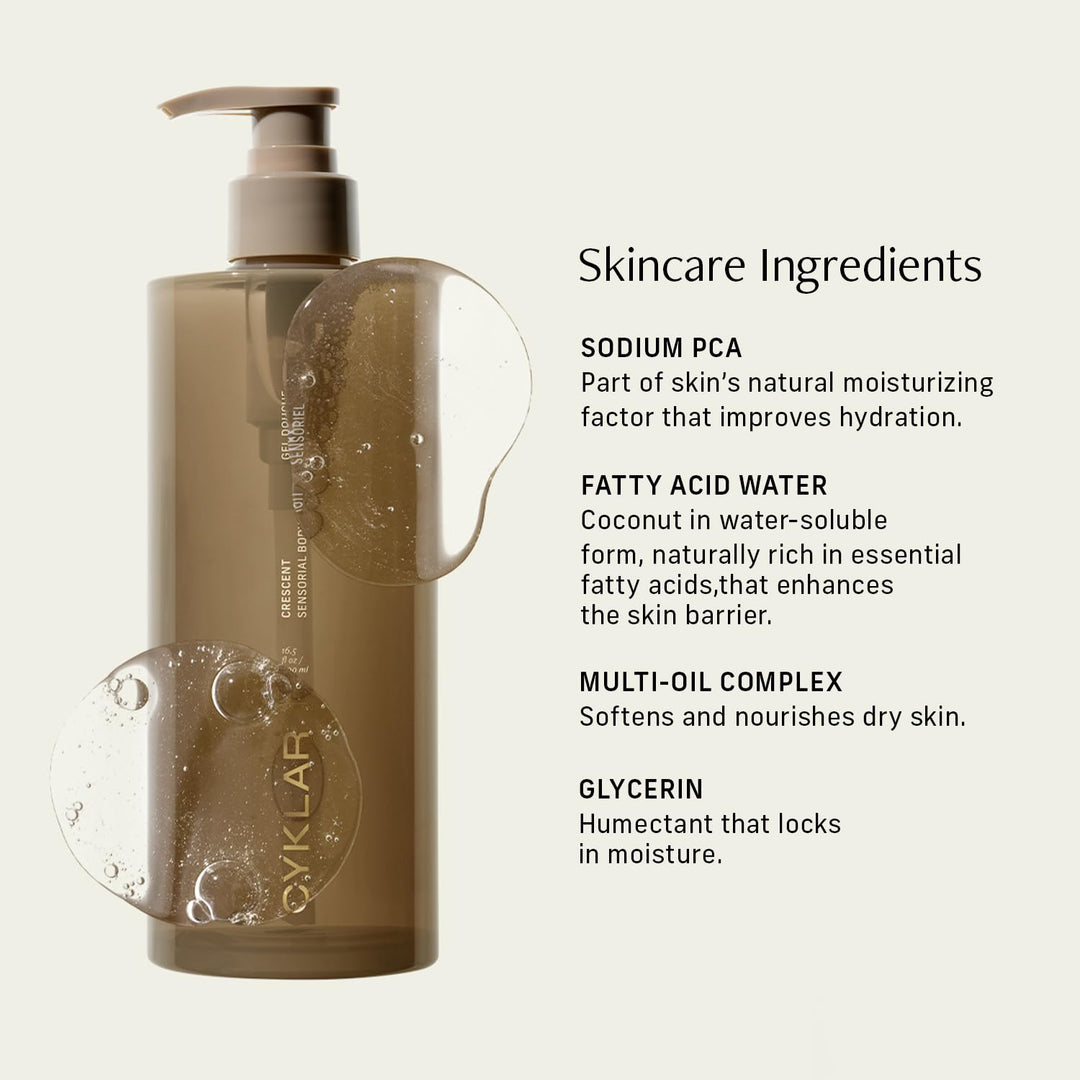 CYKLAR Gel de baño sensorial. Limpiador hidratante con fragancia Cr...