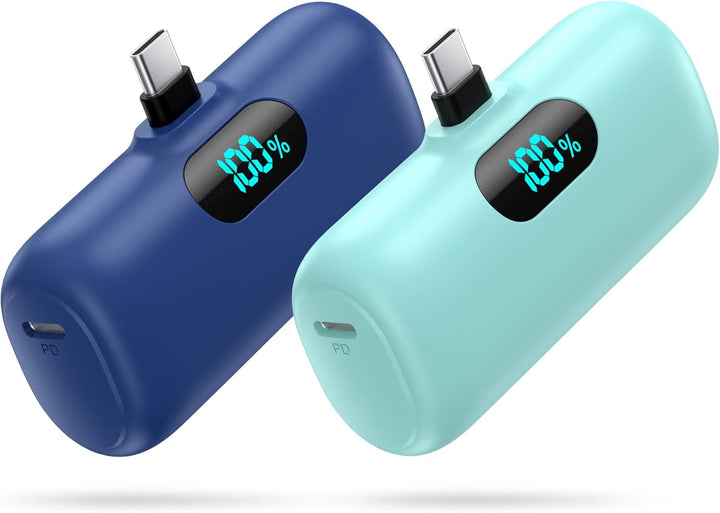[Paquete de 2] Mini cargador portátil de 5000 mAh, batería portátil...
