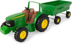 TOMY John Deere Kids Tractor Toy con Flarebox Wagon Set - 8 Inches