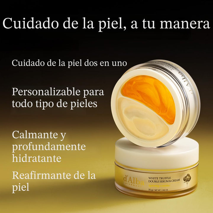 d'alba Piedmont White Truffle - Suero y crema doble, cuidado de...