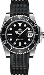ADDIESDIVE Reloj de buceo para hombre de 1.614 in con movimiento de cuarzo para hombre, esfera fácil de leer, 200 M, impermeable, BGW9, luminoso, analógico, naranja, rojo, verde/negro, esfera