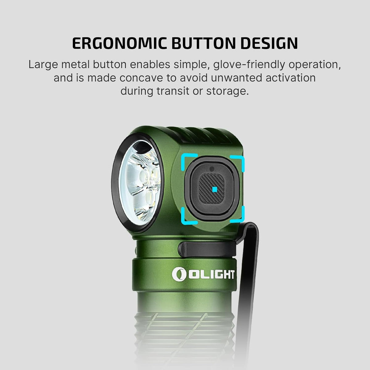 OLIGHT Perun 3 - Linterna frontal recargable, luz roja, impermeable