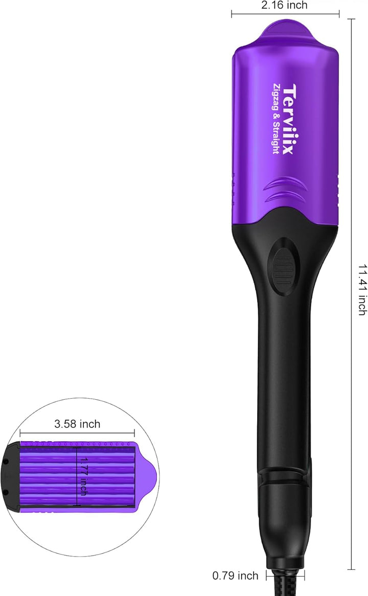 Terviiix Plancha para el cabello con 4 placas intercambiables, plan...