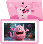 Tablet para niños de 7 pulgadas, 32 GB, tableta para niños de 3 a 7 años con WiFi, YouTube, Rosa
