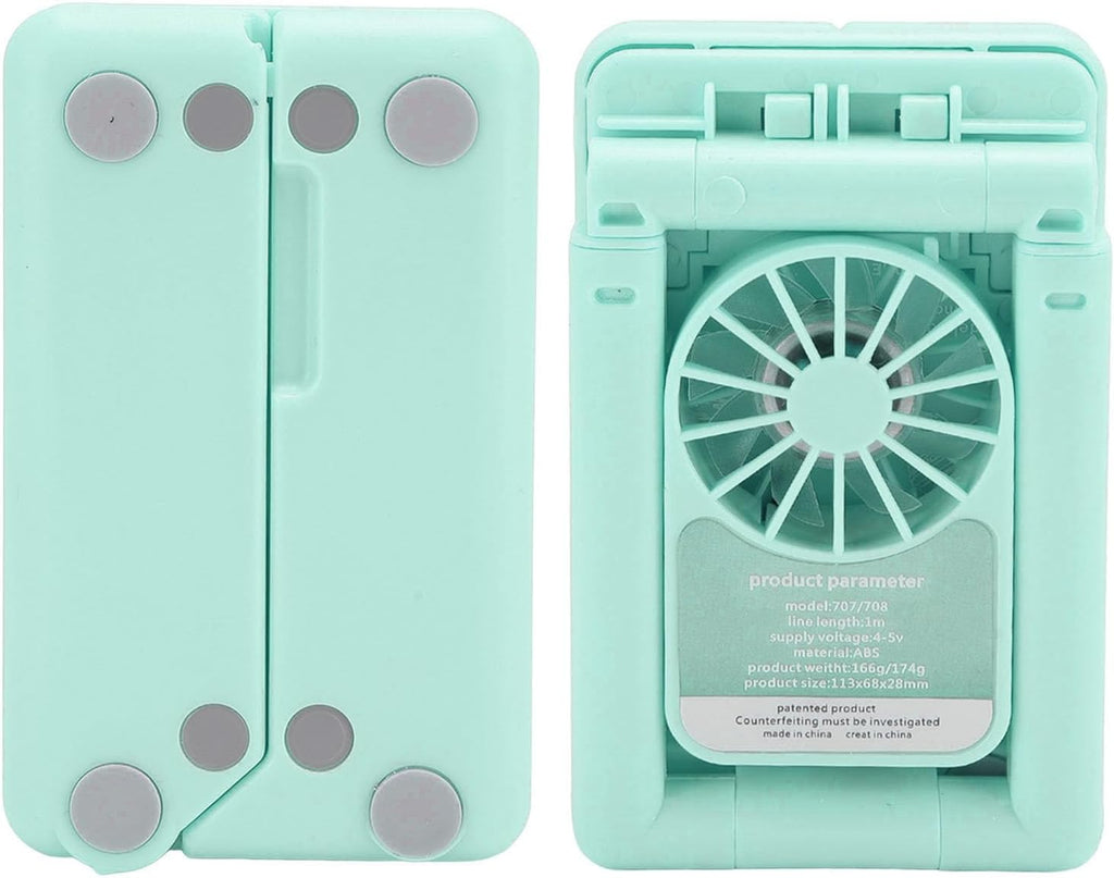 Sorandy Sorandyuqpazfx71c-13 - Radiador de teléfono celular con ventilador de refrigeración, soporte de teléfono de escritorio con luz RGB, compatible con Android, todos los teléfonos móviles (verde),