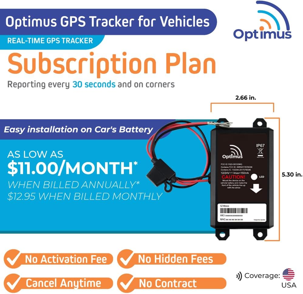 Optimus Rastreador GPS Cableado para Vehículos - Fácil