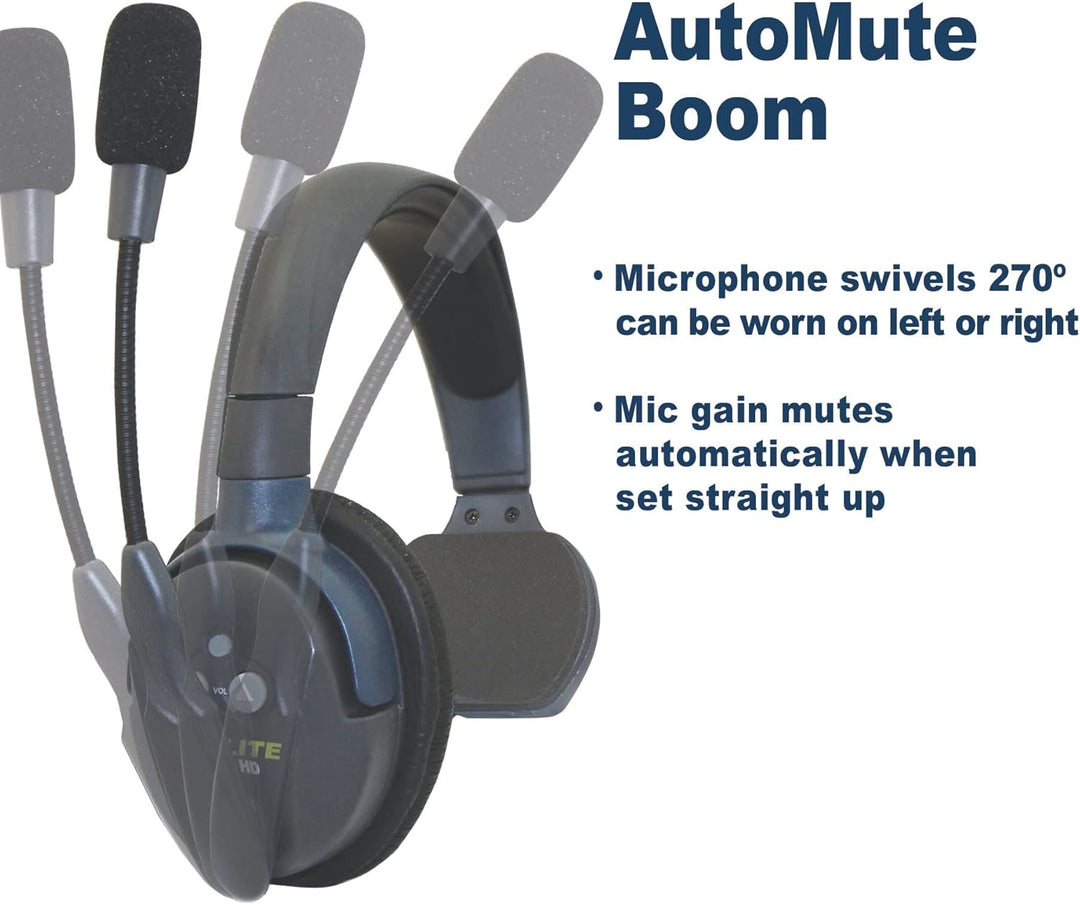 EARTEC UL3D Ultralite-HD 3-Persona Full Duplex Wireless Intercom He...
