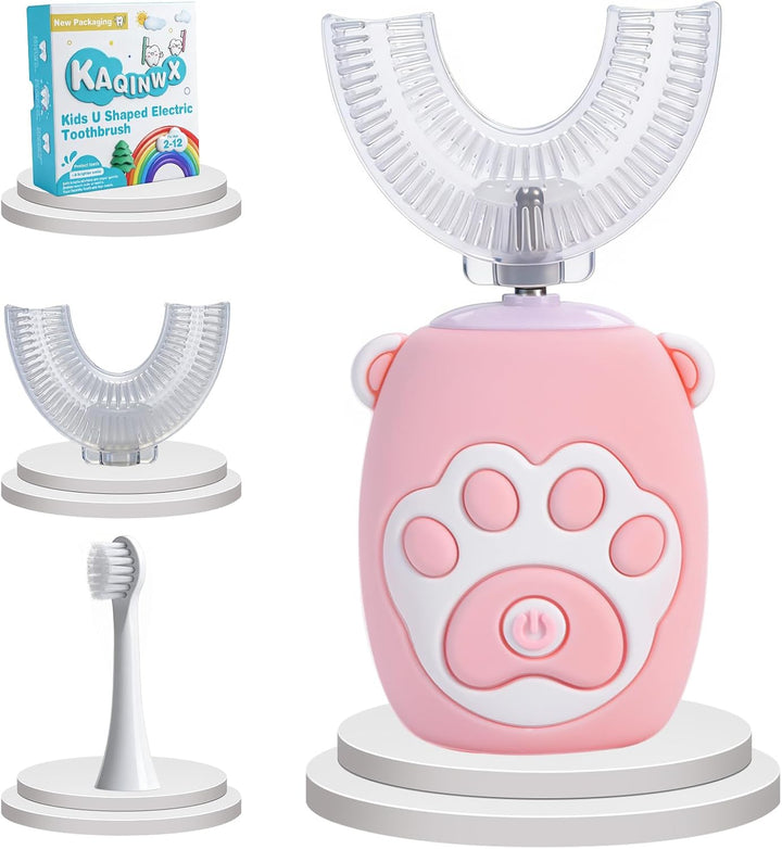 KAQINWX Cepillo de dientes eléctrico en forma de U para niños de 2...
