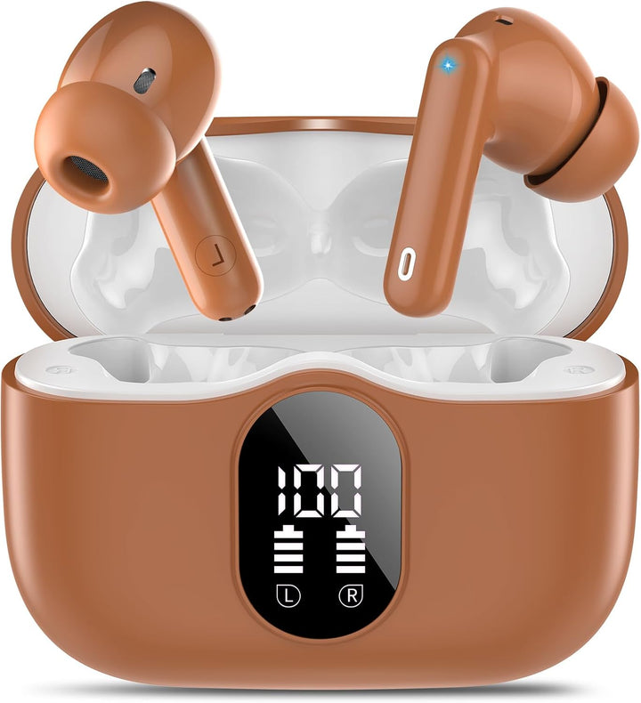 Auriculares inalámbricos, Bluetooth 5.4, estéreo de bajos, auricula...