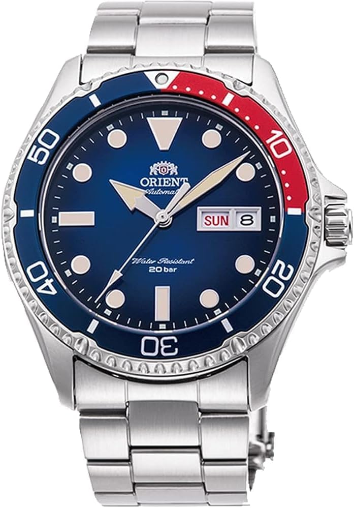 Orient - Reloj japonés automático/cuerda manual de 200 M y estilo buceador para hombre, RA-AA08