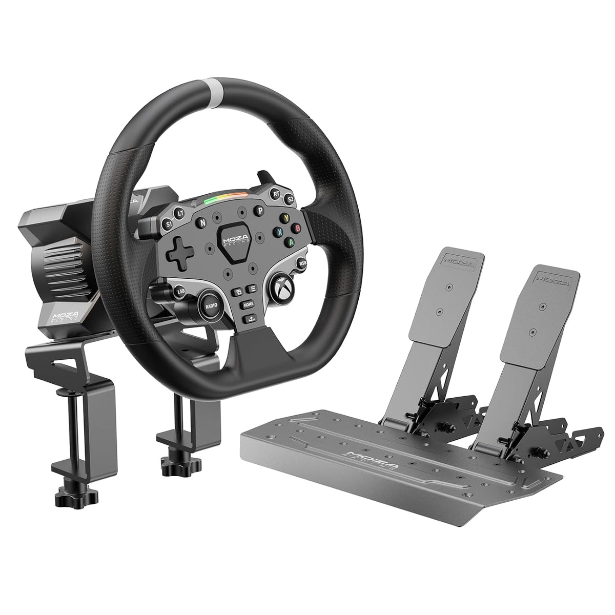 Paquete MOZA R3 Volante de Carreras y Pedales para Xbox y PC
