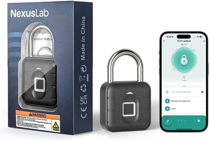 NexusLab Candado Inteligente de Huella Dactilar Cerradura