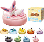 Pokemon - Caja ciega para dormir Eevee - con cama - Mini - Caja de acebo