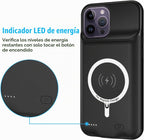 Funda de batería para iPhone 13 Pro Max, mejorada de 12000 mAh, portátil, funda protectora inalámbrica de carga, compatible con iPhone 13 Pro Max (6.7 pulgadas) funda de cargador de batería recargable
