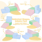 Climbing Toys para 1 Year Old,4-Piece Foam Baby Climbing Blocks para Toddlers