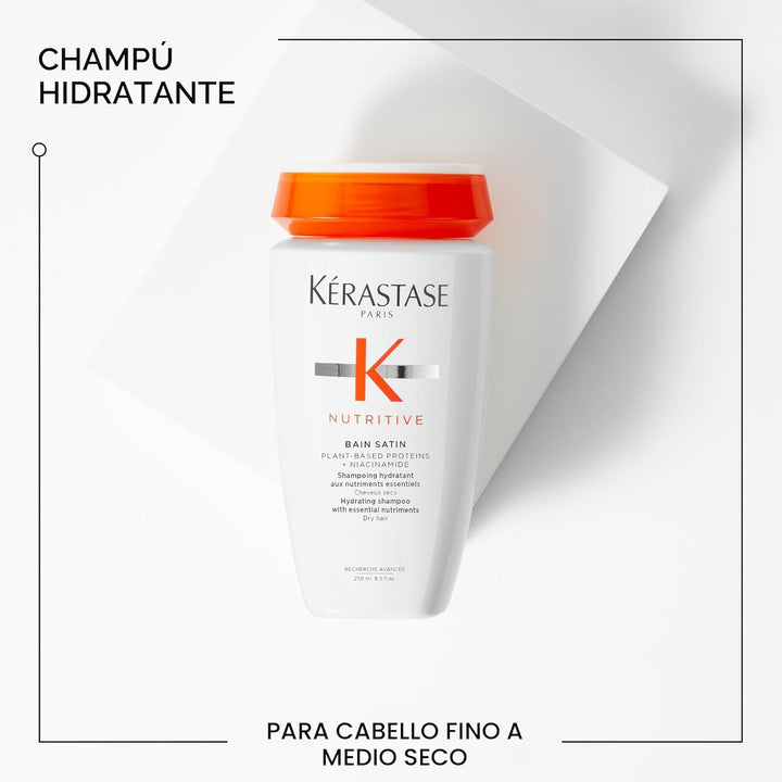 Champú Kerastase Nutritive Bain Satin | Limpia suavemente y repone...