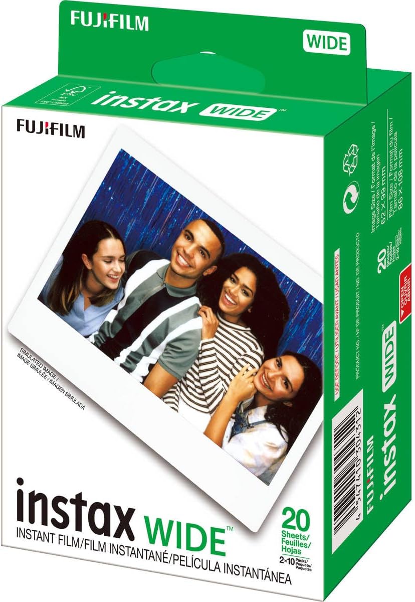 Fujifilm Instax Wide películas instantáneas para Fuji Instax Wide 2...
