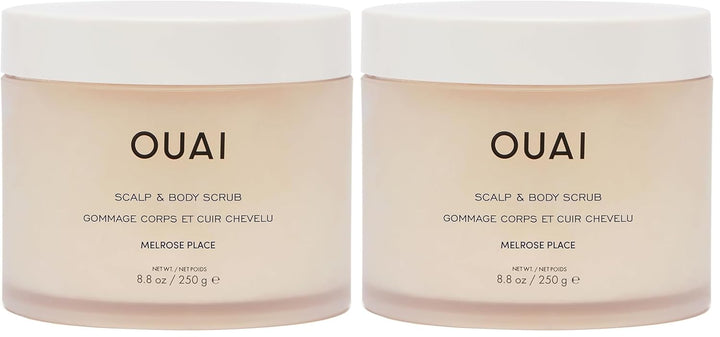 OUAI Melrose Place - Exfoliante corporal con mezcla de azúcar y ace...