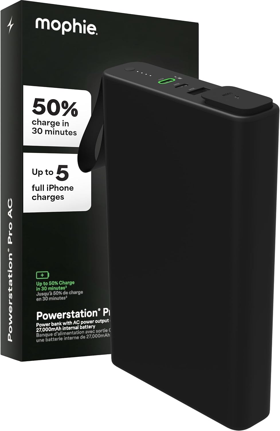 Mophie Powerstation pro AC (Gen 2) - Batería externa de 27,000 mAh