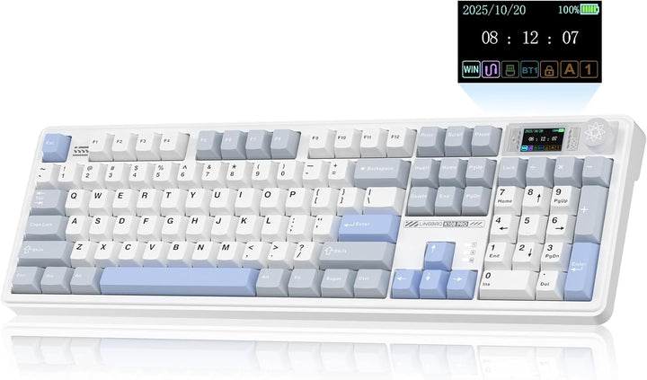 CORBOBO LINGBAO K108 Pro Teclado mecánico inalámbrico con pantalla...