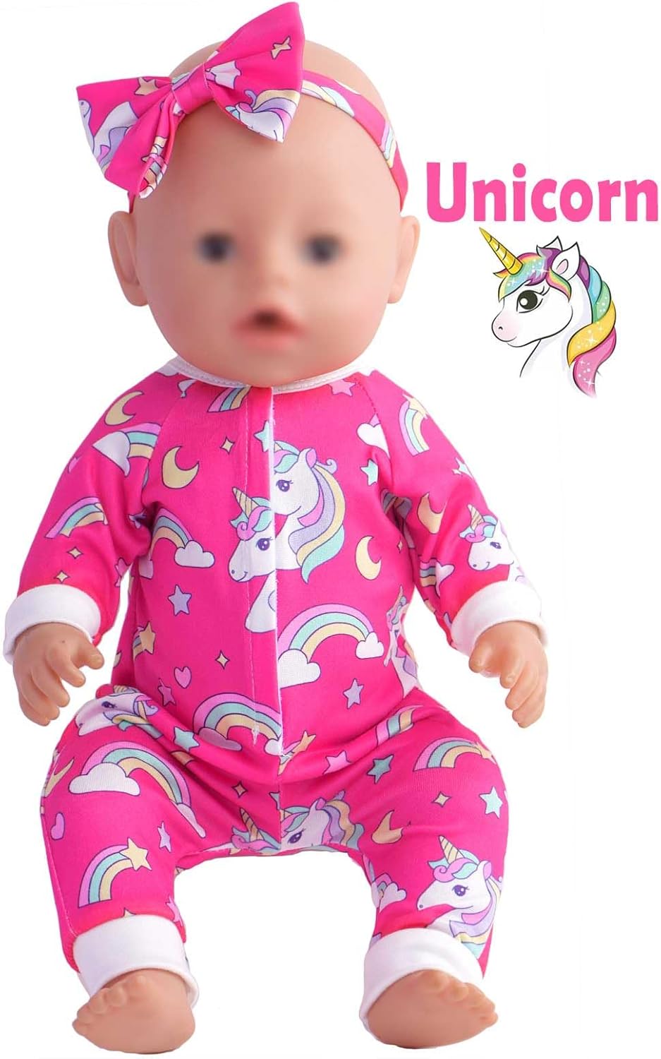 Sweet Dolly Juego de 5 accesorios para muñecas de bebé, ropa y diad...