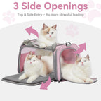 Petsfit Transportador Cat Aprobado por aerolínea, 17.5 × 10.5 × 10.5 pulgadas, rosa