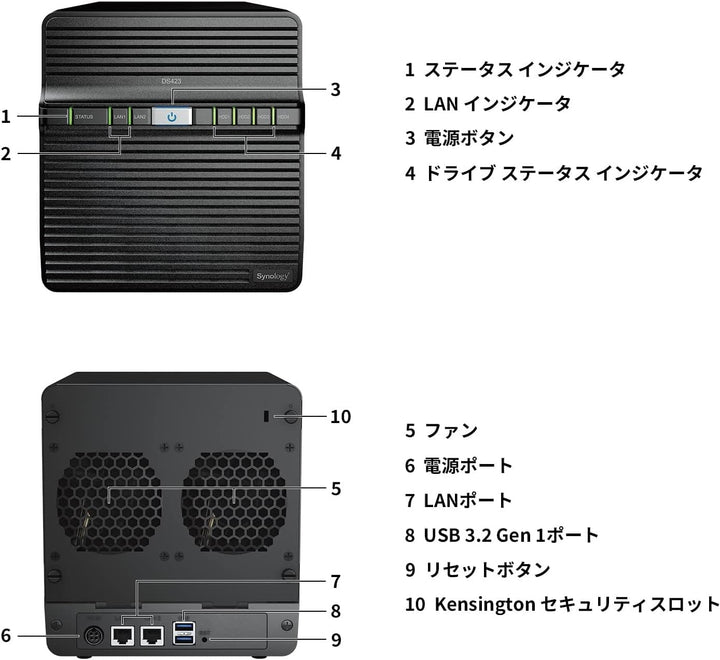 Synology Backup DS423 Family &amp; Business - Uso compartido seguro...