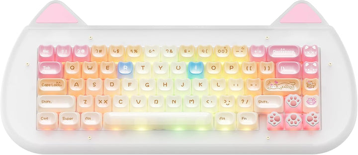 XVX C67 Teclado mecánico inalámbrico con bonito diseño, 60% teclado...