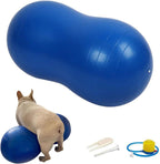 Pelota de cacahuete para perros para fitness y rehabilitación canina para razas pequeñas, medianas y grandes, equipo de ejercicio antiestallido para fortalecer el núcleo, entrenamiento de equilibrio, estabilidad de las piernas traseras (pequeño, para pier