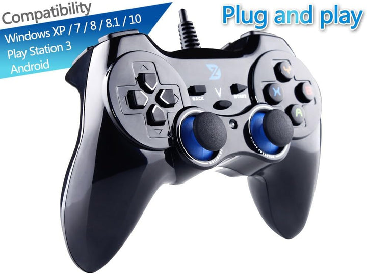 ZD-V control de juegos cableado con USB color negro para