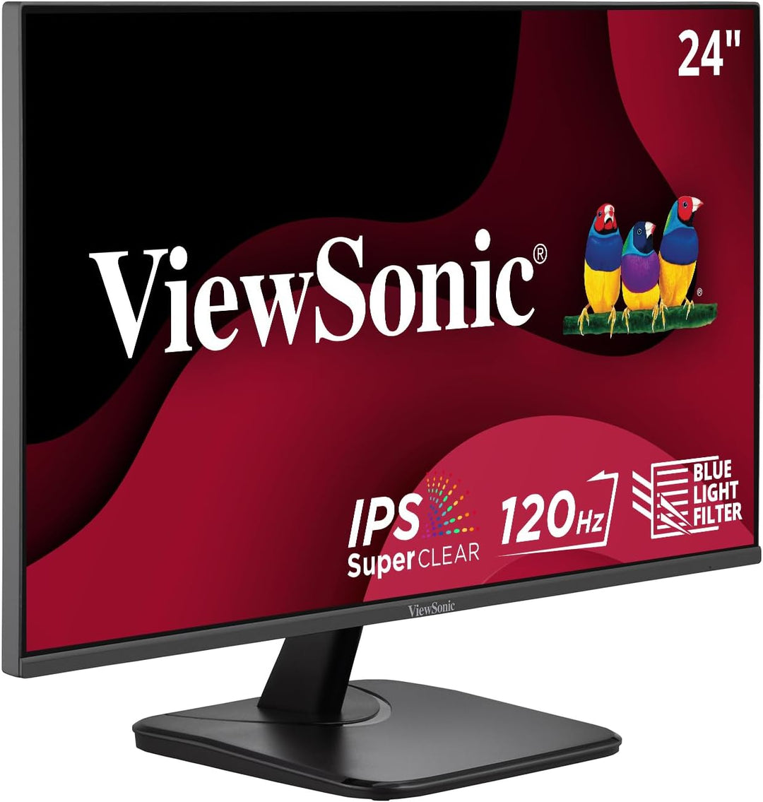 ViewSonic VA2456A-MHD Monitor de 24 pulgadas 1080p, pantalla IPS co...