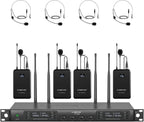 Phenyx Pro Sistema de micrófono inalámbrico de 4 canales