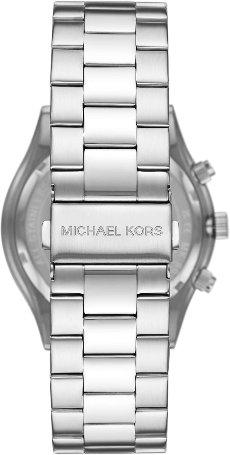 Michael Kors MK9122 - Slim Runway Reloj de Acero Inoxidable Dorado Beige con Tres Manecillas