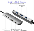 Adaptador USB C multipuerto USB C para MacBook Pro USB C