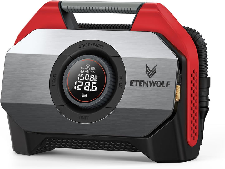 ETENWOLF Vortex S6 Inflador de Neumáticos Compresor de Aire Portáti...