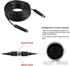 Sistema de cámara de respaldo para vehículo pesado DALLUX, cámara de visión trasera impermeable de visión nocturna con monitor de 7 pulgadas + cable de cámara de 4 pines de 66 pies para autobús