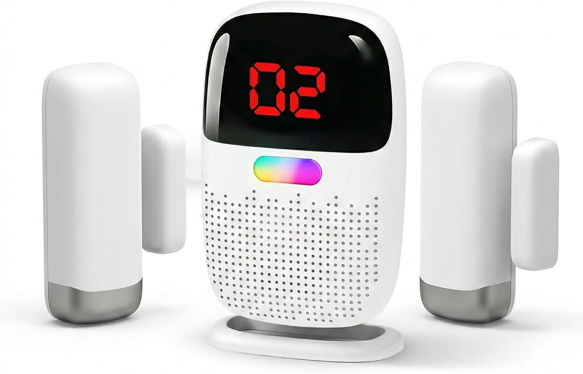 PILSAMAS Alarmas recargables para puertas y ventanas para personas mayores